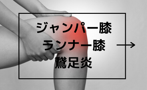ジャンパー膝・ランナー膝・鵞足炎説明ページです。